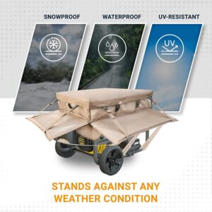 Generator Cover while Running with Inbuilt Frame for 3500w-12000w Generators 100% Waterproof Heavy Duty Portable Generator Enclosure Tent to Run in All Weather- 3 Layers Protection || 1 Year Warranty