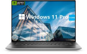 dell xps 15.6" fhd business laptop, 12th gen intel i7-12700h, windows 11 pro, 32gb ddr5 ram, 1 tb ssd, nvidia geforce rtx 3050, fingerprint reader, backlit keyboard