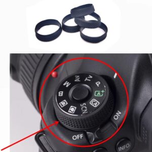 MOOKEENONE Top Cover Dial Mode Button Circle Rubber for Canon EOS 5D4 5D Mark IV Accessory, Camera Dial Rubber Circle Rubber Spare