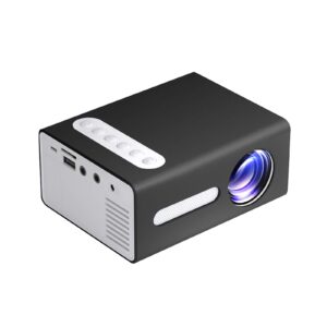 mini video projector, 1080p portable projector compatible with hdmi| av| usb| laptop, tech gadgets, mini tv for living room /bedroom/camping/travel/party, cool stuff, personalized gifts (black)