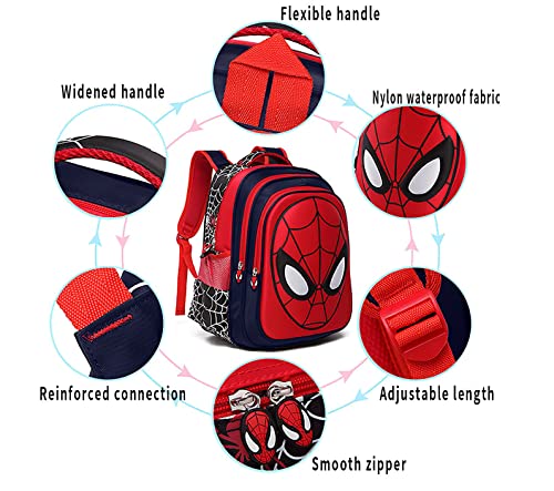 Dasellbag Toddler School Backpack Elementary Student Schoolbag Waterproof Lightweight Comic Bookbag for Boys Girls(SL-M)