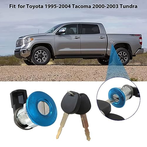 Fuel Door Lock Cylinder W/ 2 Keys Set Replace 69058-34020 for 1998 Toyota Tacoma SR5 Extended Cab Pickup 2-Door