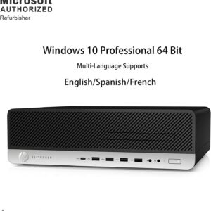 HP EliteDesk 800 G3 SFF PC (RGB), Intel Core i7-7700 up to 4.0 GHz, 32GB DDR4, 1TB SSD, 500GB HDD, WiFi, DVD, Bluetooth, Windows 10 Pro 64 Bit(Renewed), Black