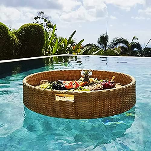 ENPAP DIY Floating Drink Holder Refreshment Table Tray for Pool or Beach Party Float Lounge, Swimming Pool Floating Tray