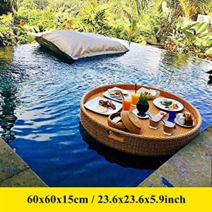 ENPAP DIY Floating Drink Holder Refreshment Table Tray for Pool or Beach Party Float Lounge, Swimming Pool Floating Tray