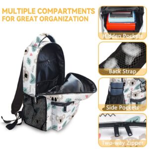 CUNEXTTIME Koala Backpack for Girls Boys, 16 Inch Cute Backpack for School, White Lightweight Durable Bookbag for Kids