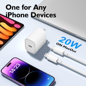 iPhone Charger Fast Charging 10ft 3-Pack USB C Wall Charger Adapter with Extra Long Type C to Lightning Cable for iPhone14/13/12/Pro/Pro Max/XS/X/SE