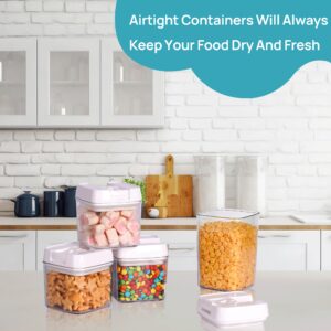 Vtopmart Airtight Food Storage Containers, 12 Pieces BPA Free Kitchen Pantry Plastic Containers with Easy Lock Lids for Cereal, Spaghettie Organizer and Storage, Include 24 Labels