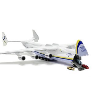 mahfisj 1:200 scale an225 model airplane，openable cabin, 17-inch length, resin aircraft model toy for gifts and collections (an225-1)