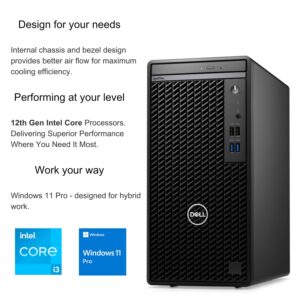 Dell OptiPlex 3000 Tower Business Desktop, 12th Gen Intel Core i3-12100 (Beats i5-10500), 32GB RAM, 1TB SSD, Wi-Fi, HDMI, RJ-45, DVD-RW, Windows 11 Pro, Black, Wired Keyboard & Mouse