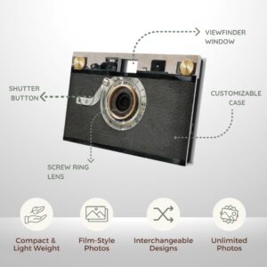 Paper Shoot Camera - 18MP Compact Digital Papershoot Camera Gift for Kid with Four Filters, 10 Sec Video & Timelapse - Includes: 32GB SD Card, 2 Batteries & Camera Case - Summer Bloom Quiet