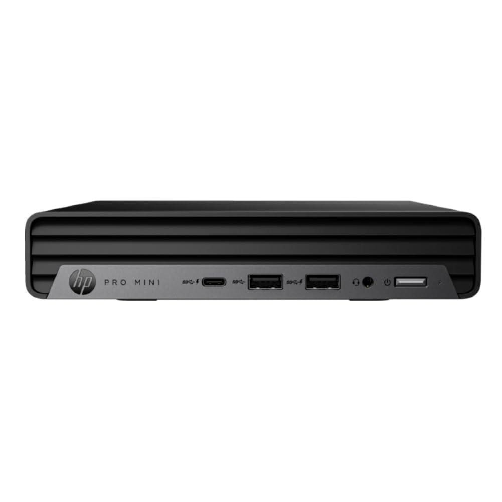 HP Pro Mini Pro Mini 400 G9 Desktop Computer - Intel Core i5 12th Gen i5-12500T Hexa-core (6 Core) 2 GHz - 16 GB RAM DDR4 SDRAM - 256 GB M.2 PCI Express NVMe SSD - Desktop Mini - Black