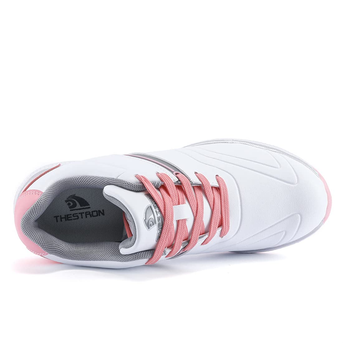 VEACAM Spikeless Golf Shoes Casual Waterproof Golf Sneakers Comfort Anti Slip Golf Footwear Outdoor Ladies Golf Footwears,Pink,7