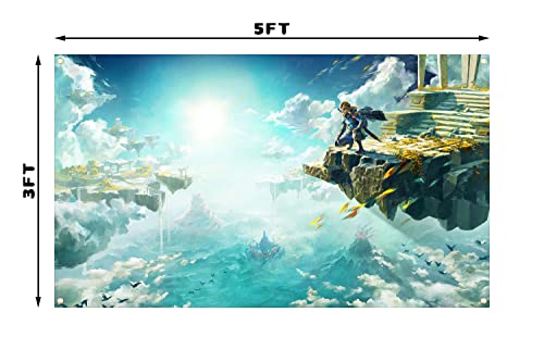 Game Anime Tears Tapestry Funny Video Game Theme Banner Decorations for Bedroom Room Dorm Wall Party Poster