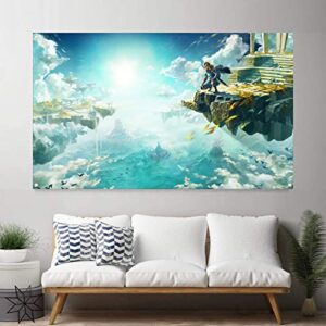 Game Anime Tears Tapestry Funny Video Game Theme Banner Decorations for Bedroom Room Dorm Wall Party Poster
