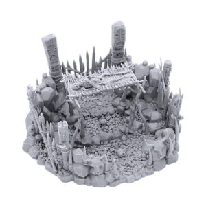 burial platform dnd terrain for dungeons and dragons, 28mm miniature wargaming, tabletop rpgs, wargame scenery