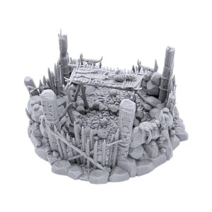 Burial Platform DND Terrain for Dungeons and Dragons, 28mm Miniature Wargaming, Tabletop RPGs, Wargame Scenery