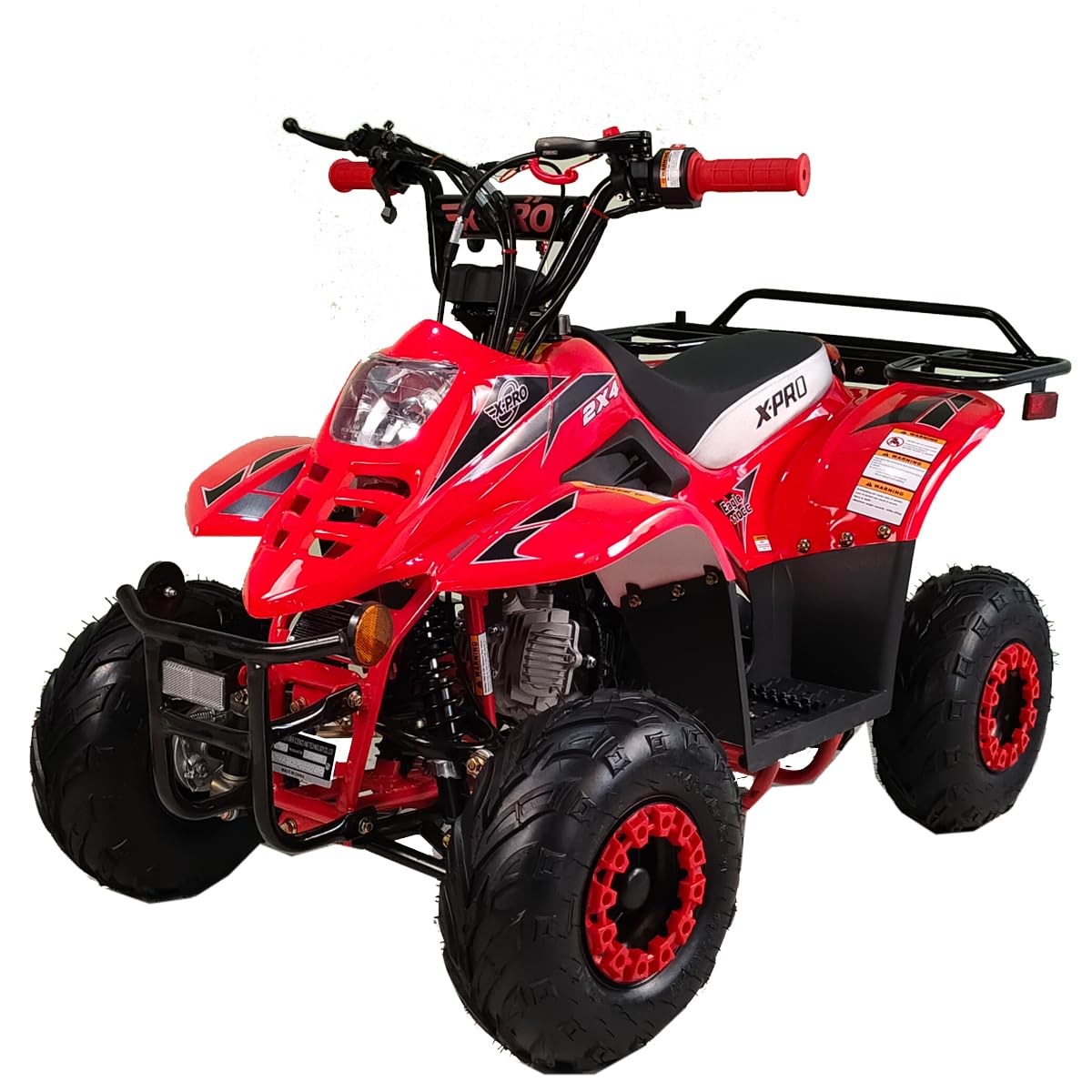 X-PRO Eagle 110 110cc Kids ATV Quad Youth ATV ATVs 4 Wheels (Red, Factory Package)