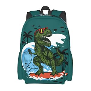 zisqerts dinosaur backpack 16 inches lightweight travel laptop backpack