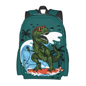 Zisqerts Dinosaur Backpack 16 Inches Lightweight Travel Laptop Backpack