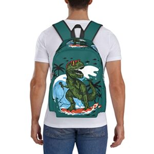 Zisqerts Dinosaur Backpack 16 Inches Lightweight Travel Laptop Backpack