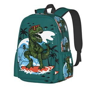 Zisqerts Dinosaur Backpack 16 Inches Lightweight Travel Laptop Backpack