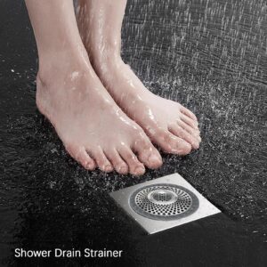 Drain Hair Catcher Bathtub Drain Strainers, Strainer Stainless Steel Drain Protector for Bathroom, Bathtub, Sink, washbasin, Kitchen