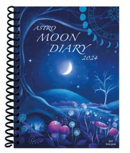 moon diary 2024 datebook calendar personal organiser (est - eastern time)