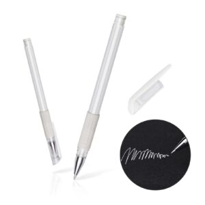 eyebrow marker pen pink microblading eyebrow mapping pen brow lip permanent makeup position mapping mark tools (2pcs white)