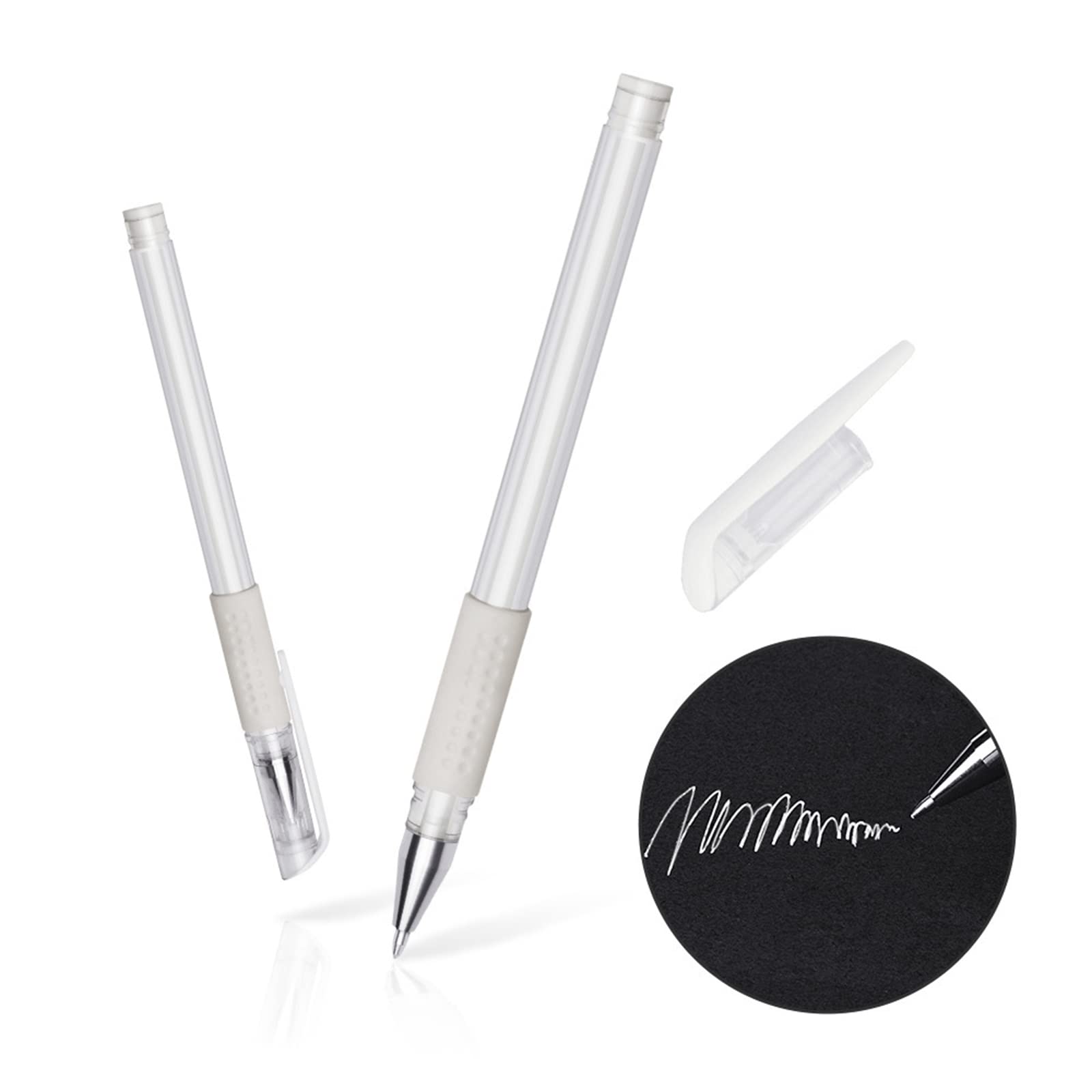 Eyebrow Marker Pen Pink Microblading Eyebrow Mapping Pen Brow Lip Permanent Makeup Position Mapping Mark Tools (2pcs White)