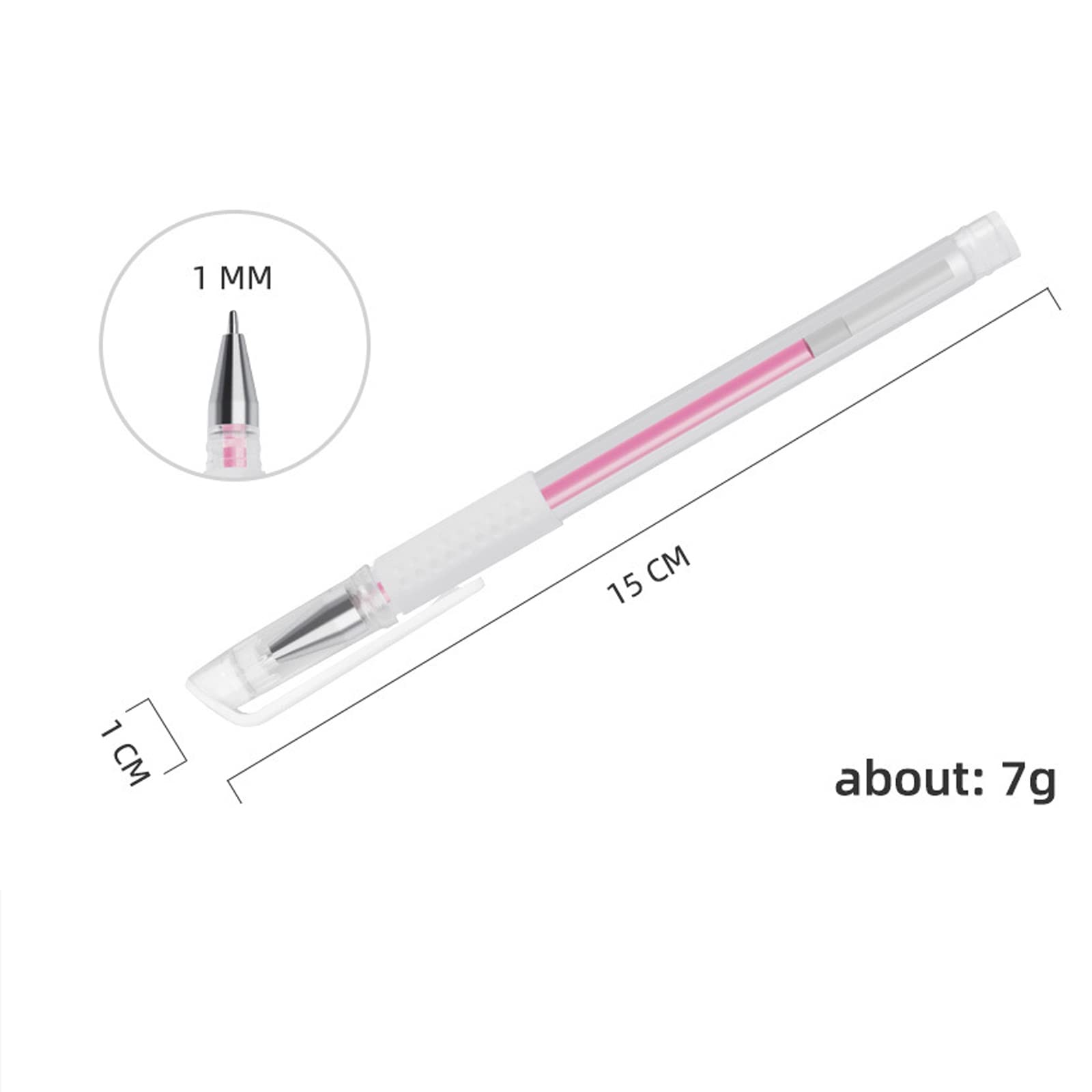 Eyebrow Marker Pen Pink Microblading Eyebrow Mapping Pen Brow Lip Permanent Makeup Position Mapping Mark Tools (2pcs White)