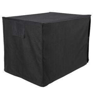 dnalrhoi black generator cover for universal generators,heavy duty thicken 600d polyester with elastic hem,waterproof weather/uv resistant,fits for 4000-6500 watt(26''l x 20''w x20''h)