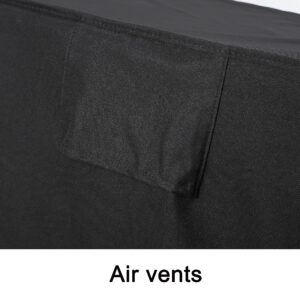 Dnalrhoi Black Generator Cover for Universal Generators,Heavy Duty Thicken 600D Polyester with Elastic Hem,Waterproof Weather/UV Resistant,Fits for 4000-6500 Watt(26''L x 20''W x20''H)