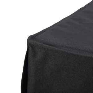 Dnalrhoi Black Generator Cover for Universal Generators,Heavy Duty Thicken 600D Polyester with Elastic Hem,Waterproof Weather/UV Resistant,Fits for 4000-6500 Watt(26''L x 20''W x20''H)