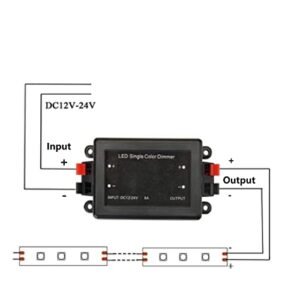 LED Dimmer with Remote Control LED Light Strip Dimmer Adjust Brightness Dimmer Light Switch Part Accessories