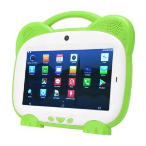 gloglow kids touch tablet, 5500mah tablet 7 inch 4gb and 32gb hd 1080p for girls (green)