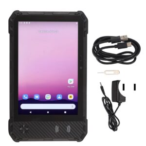 GLOGLOW Field Work Tablet, 2.4G 5.8G WiFi 256G Expandable IP68 Waterproof 8 Inch Rugged Tablet 100‑240V 4G Network with NFC for Warehouses (US Plug)