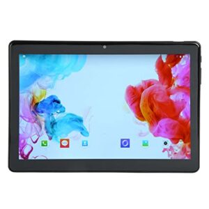 ciciglow 10.1in tablet, tablet pc for android9.0 dual sim octa core ram 4gb rom 64gb, 4g lte black phone tablet pc 100‑240v (us plug)