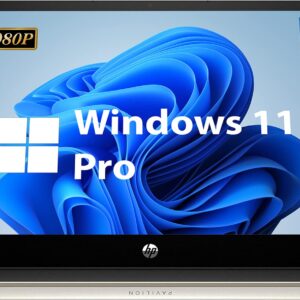 HP 2023 Pavilion 2-in-1 14" FHD Touch Screen Business Laptop, Intel Quad-Core i5-1135G7 2.4 GHz, 32GB DDR4, 1TB SSD, Fingerprint Reader, 8.5 Hours Battery, Bluetooth,WiFi, Windows 11 Pro, Gold,MarsPC