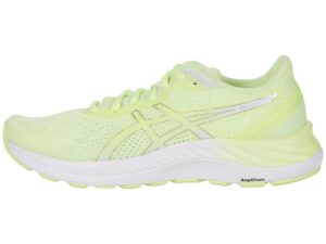 asics women's gel-excite 8 running shoes, 8, illuminate yellow/pure silver
