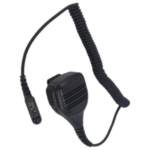 Pdflie Walkie Talkie Speaker Microphone Hand Shoulder Mic with 3.5mm Audio Jack Reinforced Cable for Hytera Two Way Radio pd602i pd682i pd662i hp602 hp682 bd519 bd6302 pd680 x1pi x1ei