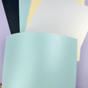 50 Sheets Blue Shimmer Cardstock 8.5" x 11" Metallic Paper,250GSM/92 lb Shiny Blue Paper,Card Stock Printer Paper for Invitations,Card Making,DIY Craft,Weddings,Showers