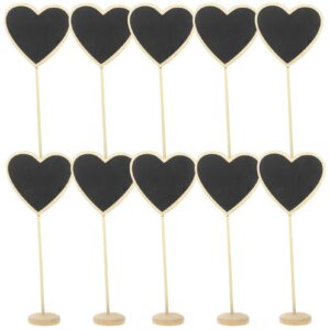 cabilock 12pcs decorative ornaments mini erasable chalkboards place cards for weddings small blackboards tabletop chalkboard signs small chalkboard signs with stand buffet wooden bush
