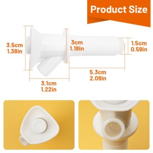 3 Pcs Push-Button Cooler Spigot Replacement, Compatible with Rubbermaid Gott Cooler Valve, Durable Beverage Jugs Faucet with Seal Ring