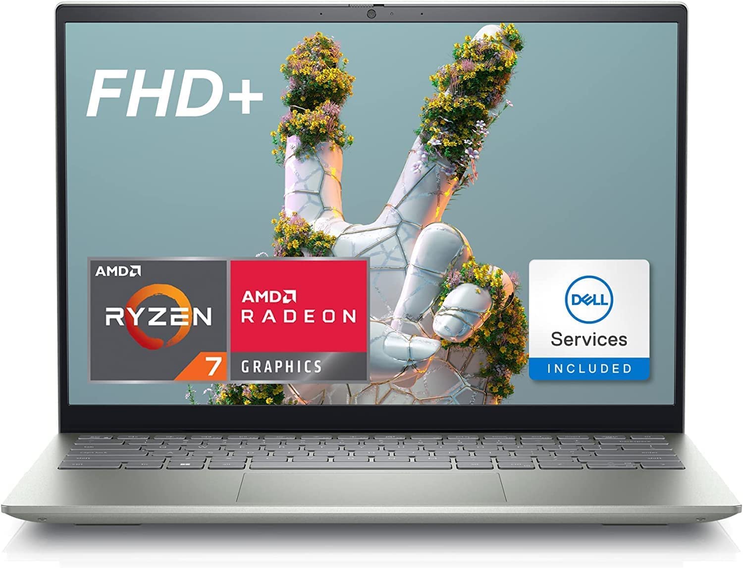 Dell 2023 Newest Inspiron 14 Laptop, 14" FHD(1920 x 1200) Display, AMD Ryzen 7 5825U Processor(8-core), 32GB RAM, 1TB SSD, AMD Radeon Graphics, Wi-Fi 6, Bluetooth, Window 11 Pro, Pebble Green