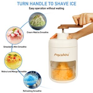 Snow Cone Machine Shaved Ice Machine, Slushy Machine, Portable Ice Crusher Ice Shaver Machine with Free Ice Cube Trays