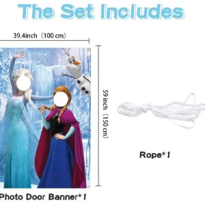 USERTEN Princess Backdrop 5x3.3ft Princess Photography Background Banner 150x100cm Polyester Girl Birthday Princess Theme Party Decoration Supplies Baby Shower Photo Studio Booth Props