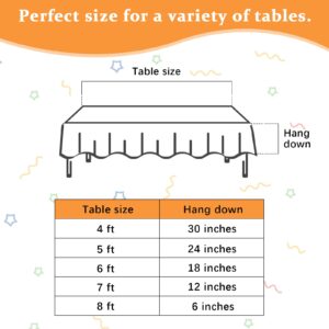 Colemoly [16-Pack] Disposable Plastic Tablecloths for Rectangle Tables 54 * 108 Inch. White Tablecloth for Parties,Weddings, Indoors,Outdoors