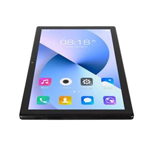Soraz Computer Tablet, 100-240V US Plug 8GB RAM WiFi Computer Tablet 10 Inch WiFi 128GB ROM 8 Core MT6753 CPU (Black)