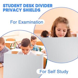 12 Pack Classroom Privacy Shields for Student Desks - Privacy and Plastic Folders Desk Dividers, Test and Desk Dividers Study Carrel, Easy to Clean Privacy Boards for School Teacher Study Test